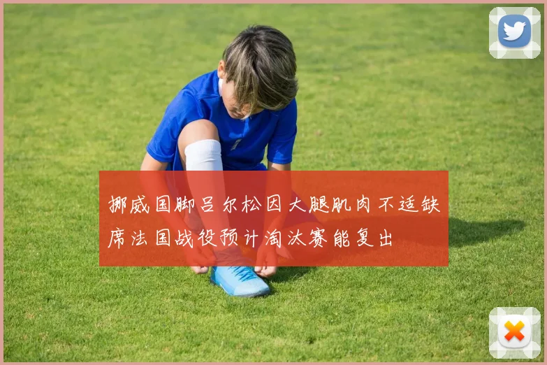 挪威国脚吕尔松因大腿肌肉不适缺席法国战役预计淘汰赛能复出
